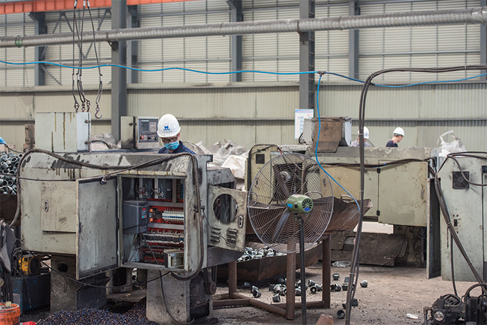 大兴安岭网架配件-锥头加工车间